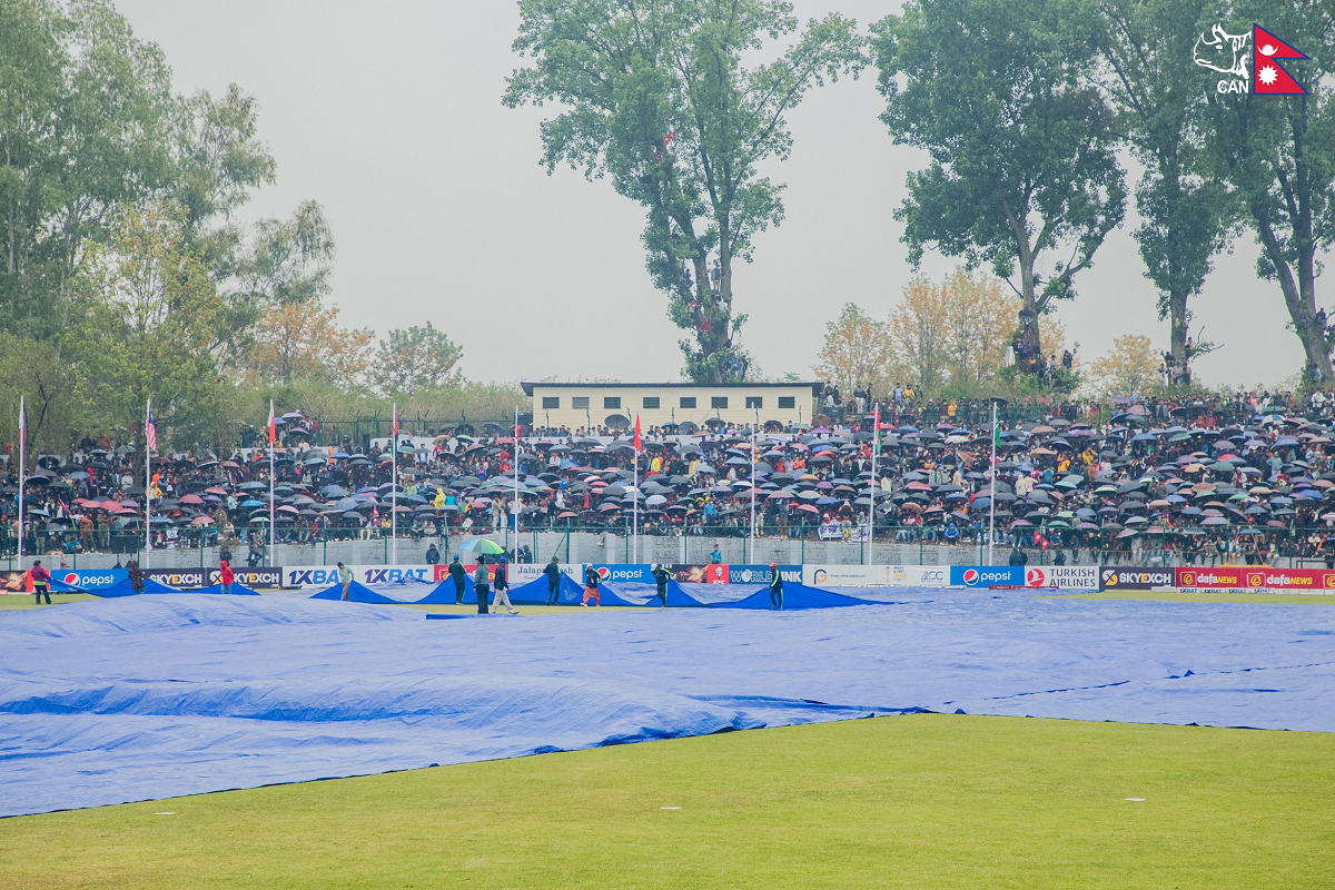 वर्षाका कारण पुनः रोकियो एसीसी कप क्रिकेट प्रतियोगिता